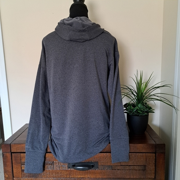Danskin Hoodie Women's Small Grey Pull Over Hooded Sweatshirt Long Sleeved Cozy - Picture 3 of 14